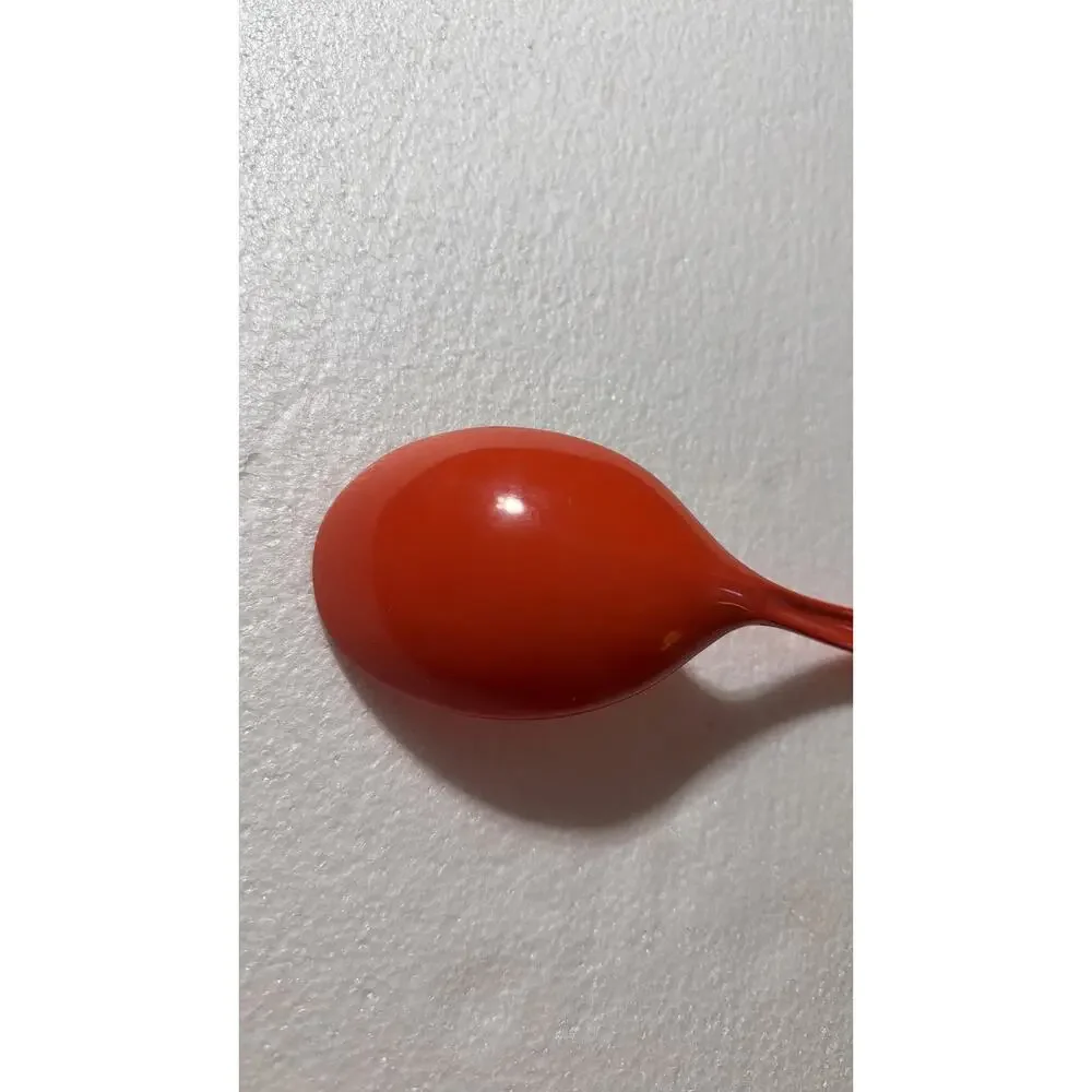 Orange Red Melamine Serving Spoon 11.5 Kitchen Utensil Replacement JP-637